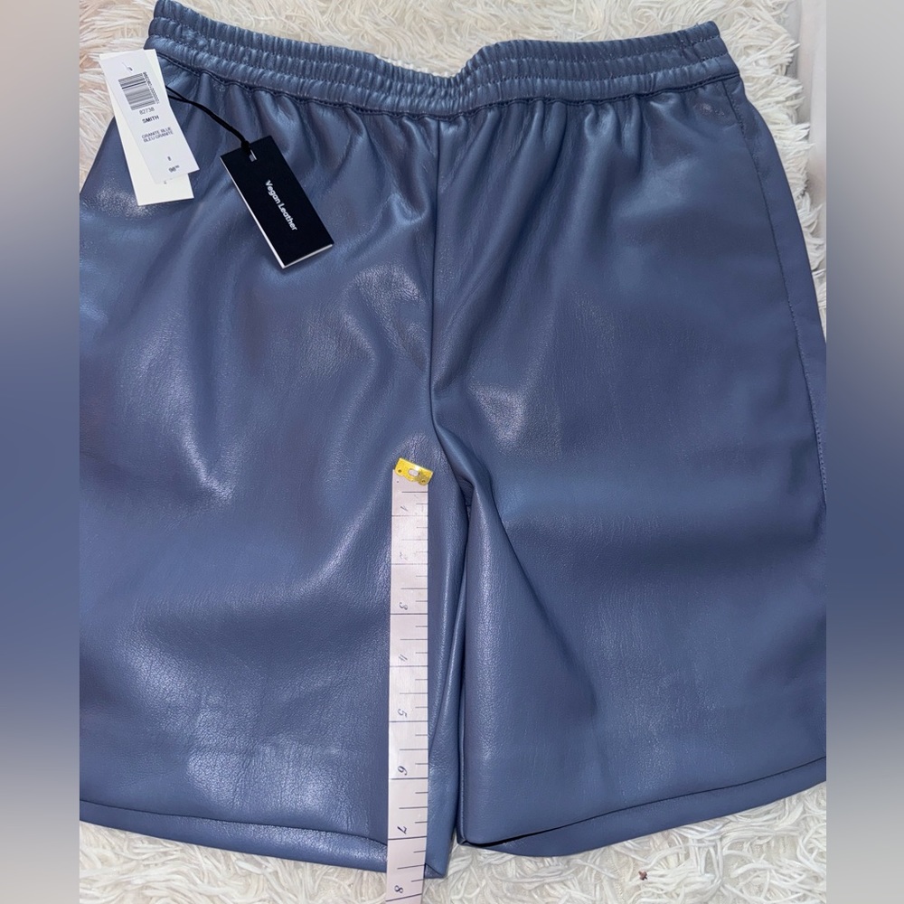 Vegan leather shorts